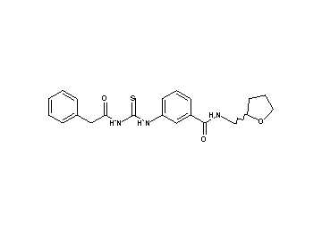 3-({[(phenylacetyl)amino]carbonothioyl}amino)-N-(tetrahydro-2-furanylmethyl)benzamide