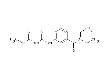 N,N-diethyl-3-{[(propionylamino)carbonothioyl]amino}benzamide