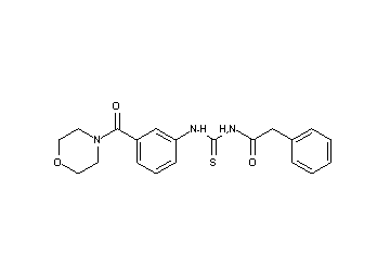 N-({[3-(4-morpholinylcarbonyl)phenyl]amino}carbonothioyl)-2-phenylacetamide