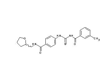 3-methyl-N-{[(4-{[(tetrahydro-2-furanylmethyl)amino]carbonyl}phenyl)amino]carbonothioyl}benzamide