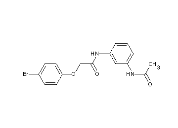 N-[3-(acetylamino)phenyl]-2-(4-bromophenoxy)acetamide