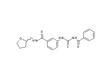 3-{[(benzoylamino)carbonothioyl]amino}-N-(tetrahydro-2-furanylmethyl)benzamide