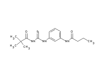N-[3-({[(2,2-dimethylpropanoyl)amino]carbonothioyl}amino)phenyl]butanamide