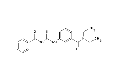 3-{[(benzoylamino)carbonothioyl]amino}-N,N-diethylbenzamide