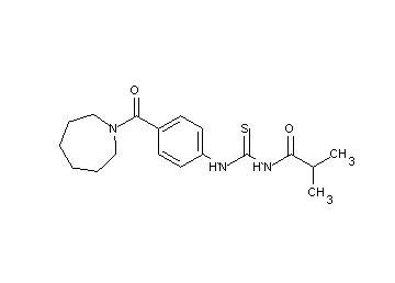 N-({[4-(1-azepanylcarbonyl)phenyl]amino}carbonothioyl)-2-methylpropanamide