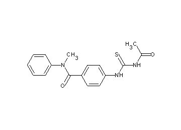 4-{[(acetylamino)carbonothioyl]amino}-N-methyl-N-phenylbenzamide