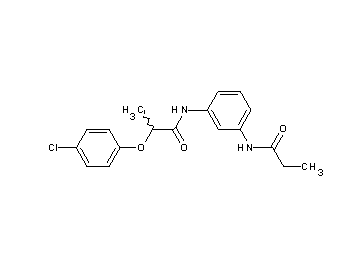 2-(4-chlorophenoxy)-N-[3-(propionylamino)phenyl]propanamide