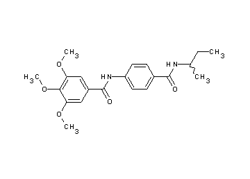 N-{4-[(sec-butylamino)carbonyl]phenyl}-3,4,5-trimethoxybenzamide