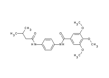 3,4,5-trimethoxy-N-{4-[(3-methylbutanoyl)amino]phenyl}benzamide