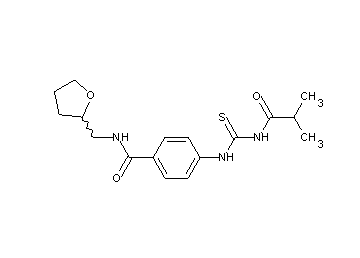 4-{[(isobutyrylamino)carbonothioyl]amino}-N-(tetrahydro-2-furanylmethyl)benzamide