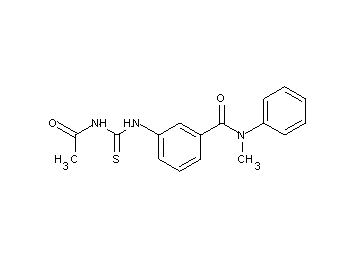 3-{[(acetylamino)carbonothioyl]amino}-N-methyl-N-phenylbenzamide