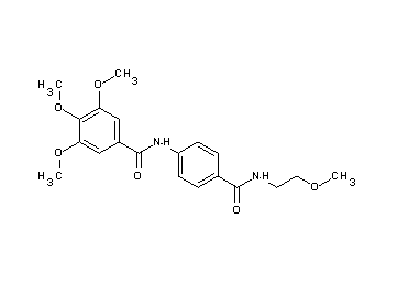 3,4,5-trimethoxy-N-(4-{[(2-methoxyethyl)amino]carbonyl}phenyl)benzamide