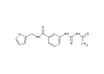 3-{[(acetylamino)carbonothioyl]amino}-N-(2-furylmethyl)benzamide