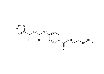 N-{[(4-{[(2-methoxyethyl)amino]carbonyl}phenyl)amino]carbonothioyl}-2-furamide