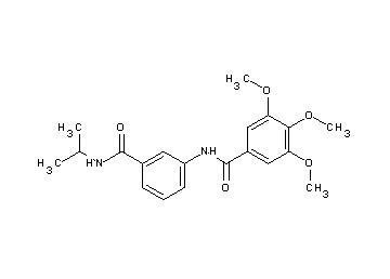 N-{3-[(isopropylamino)carbonyl]phenyl}-3,4,5-trimethoxybenzamide - Click Image to Close