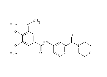 3,4,5-trimethoxy-N-[3-(4-morpholinylcarbonyl)phenyl]benzamide - Click Image to Close