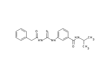 N-isopropyl-3-({[(phenylacetyl)amino]carbonothioyl}amino)benzamide