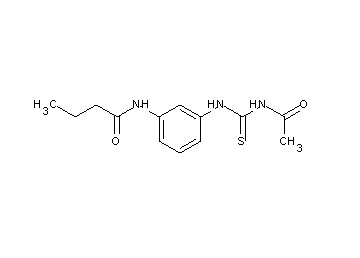 N-(3-{[(acetylamino)carbonothioyl]amino}phenyl)butanamide
