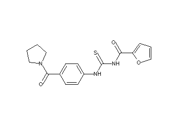 N-({[4-(1-pyrrolidinylcarbonyl)phenyl]amino}carbonothioyl)-2-furamide - Click Image to Close