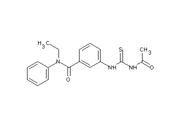 3-{[(acetylamino)carbonothioyl]amino}-N-ethyl-N-phenylbenzamide