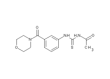 N-({[3-(4-morpholinylcarbonyl)phenyl]amino}carbonothioyl)acetamide