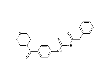 N-({[4-(4-morpholinylcarbonyl)phenyl]amino}carbonothioyl)-2-phenylacetamide