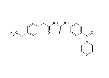 2-(4-methoxyphenyl)-N-({[4-(4-morpholinylcarbonyl)phenyl]amino}carbonothioyl)acetamide