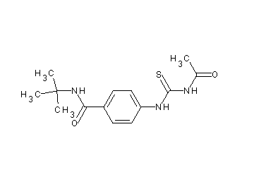 4-{[(acetylamino)carbonothioyl]amino}-N-(tert-butyl)benzamide
