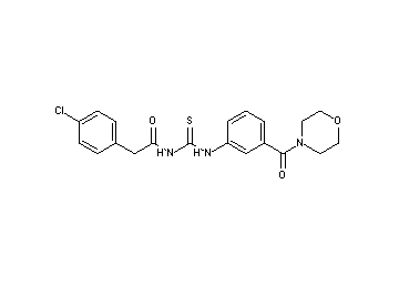 2-(4-chlorophenyl)-N-({[3-(4-morpholinylcarbonyl)phenyl]amino}carbonothioyl)acetamide - Click Image to Close
