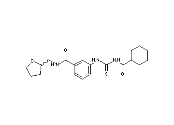 3-({[(cyclohexylcarbonyl)amino]carbonothioyl}amino)-N-(tetrahydro-2-furanylmethyl)benzamide