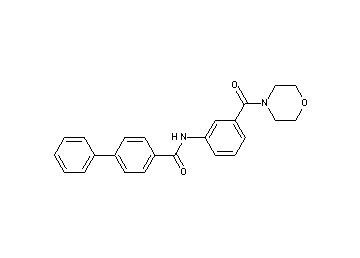 N-[3-(4-morpholinylcarbonyl)phenyl]-4-biphenylcarboxamide - Click Image to Close