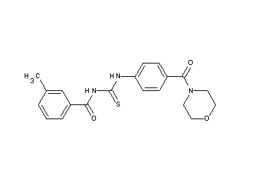3-methyl-N-({[4-(4-morpholinylcarbonyl)phenyl]amino}carbonothioyl)benzamide