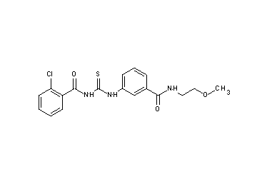 2-chloro-N-{[(3-{[(2-methoxyethyl)amino]carbonyl}phenyl)amino]carbonothioyl}benzamide
