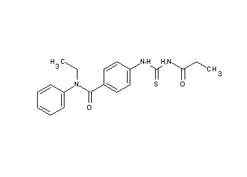N-ethyl-N-phenyl-4-{[(propionylamino)carbonothioyl]amino}benzamide