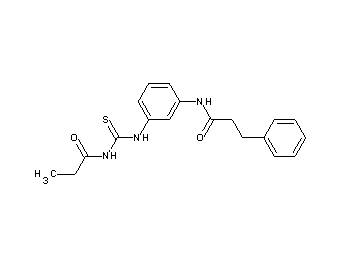 3-phenyl-N-(3-{[(propionylamino)carbonothioyl]amino}phenyl)propanamide