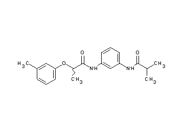 2-methyl-N-(3-{[2-(3-methylphenoxy)propanoyl]amino}phenyl)propanamide