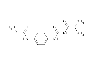 2-methyl-N-({[4-(propionylamino)phenyl]amino}carbonothioyl)propanamide