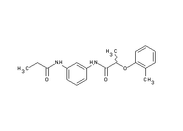 2-(2-methylphenoxy)-N-[3-(propionylamino)phenyl]propanamide