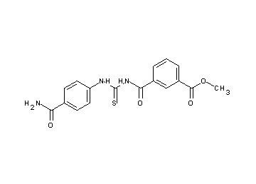 methyl 3-{[({[4-(aminocarbonyl)phenyl]amino}carbonothioyl)amino]carbonyl}benzoate