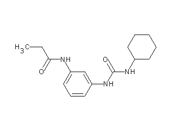 N-(3-{[(cyclohexylamino)carbonyl]amino}phenyl)propanamide