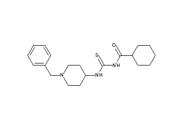N-{[(1-benzyl-4-piperidinyl)amino]carbonothioyl}cyclohexanecarboxamide - Click Image to Close