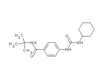 N-(tert-butyl)-4-{[(cyclohexylamino)carbonyl]amino}benzamide
