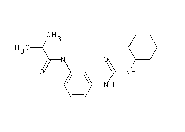 N-(3-{[(cyclohexylamino)carbonyl]amino}phenyl)-2-methylpropanamide