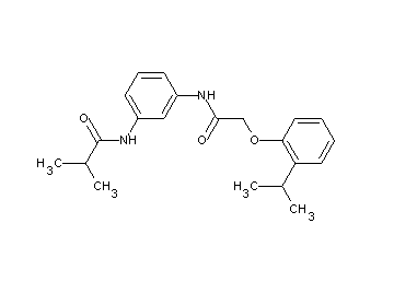 N-(3-{[(2-isopropylphenoxy)acetyl]amino}phenyl)-2-methylpropanamide