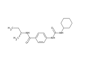 N-(sec-butyl)-4-{[(cyclohexylamino)carbonyl]amino}benzamide - Click Image to Close