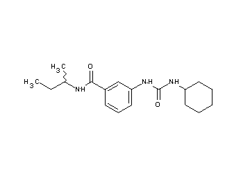 N-(sec-butyl)-3-{[(cyclohexylamino)carbonyl]amino}benzamide