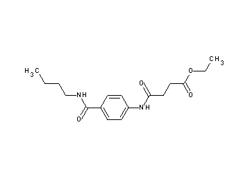 ethyl 4-({4-[(butylamino)carbonyl]phenyl}amino)-4-oxobutanoate