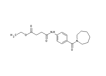 ethyl 4-{[4-(1-azepanylcarbonyl)phenyl]amino}-4-oxobutanoate