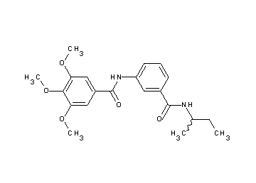 N-{3-[(sec-butylamino)carbonyl]phenyl}-3,4,5-trimethoxybenzamide