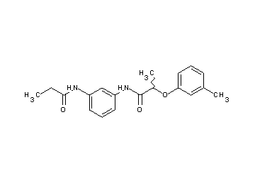 2-(3-methylphenoxy)-N-[3-(propionylamino)phenyl]propanamide